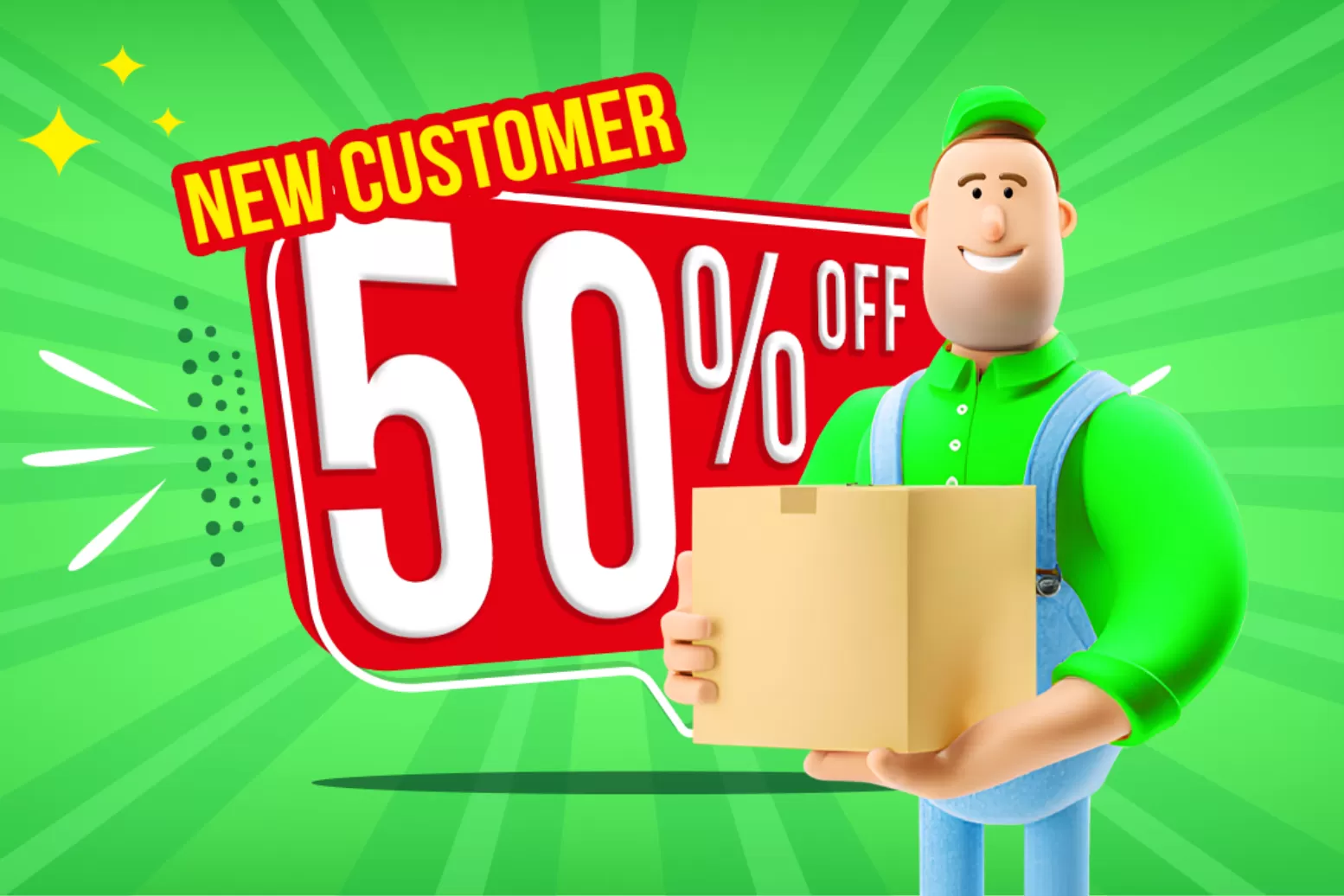 New Customer: 50 % off