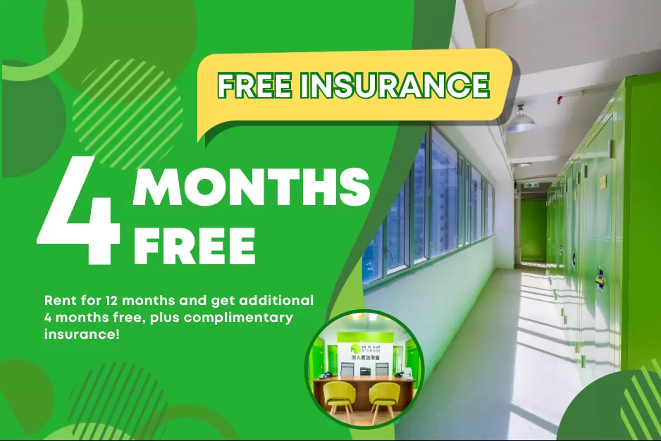 New Customers:  Get an additional 4 months free, plus complimentary insurance！